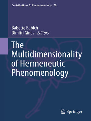cover image of The Multidimensionality of Hermeneutic Phenomenology